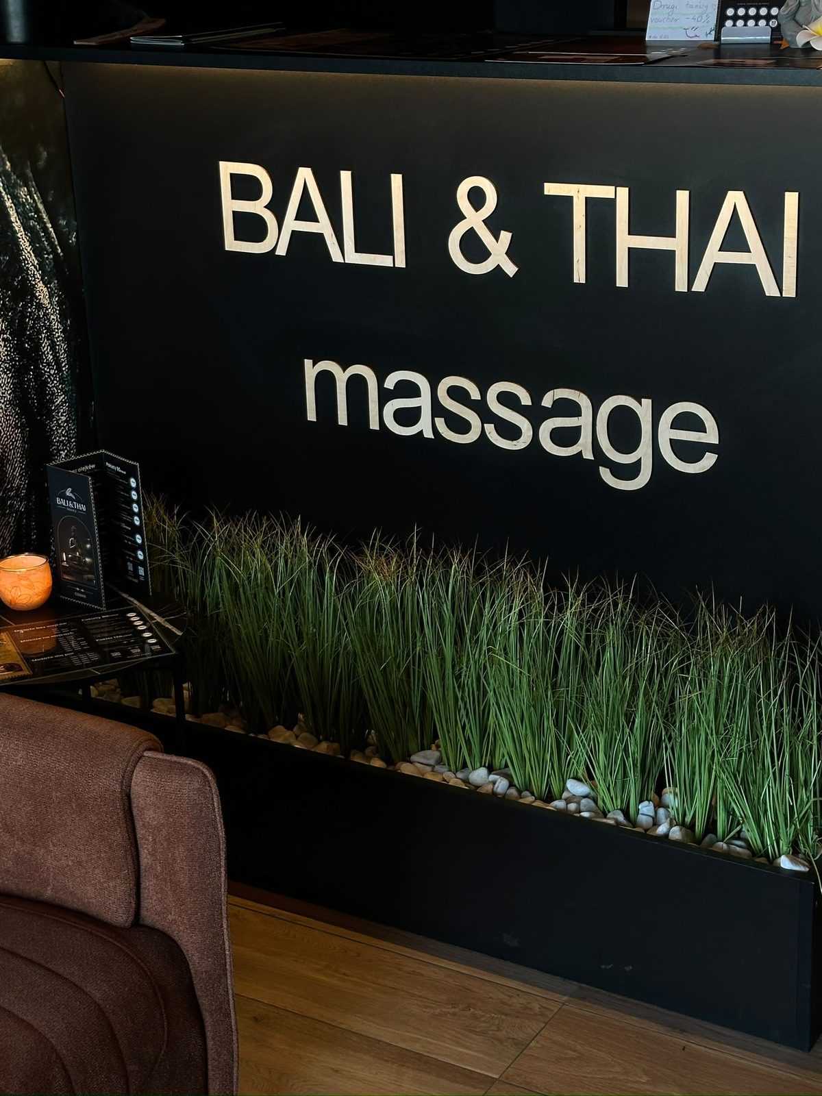 Recepcja salonu Bali & Thai Massage Gdańsk Garnizon